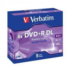 VERBATIM DVD+R (5-pack) DoubleLayer /Jewel /8x /8,5GB