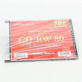 10xCD-RW Samsung 700 MB/80 min + 1xCD-R TDK