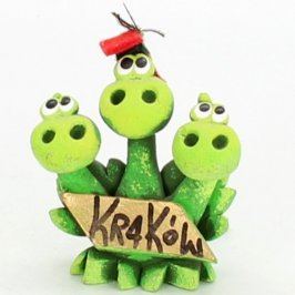 Trojhlavý drak s nápisem Kraków