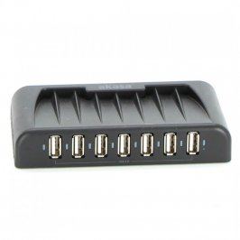 USB 2.0 HUB Akasa AK-HB-09BK 7 portový černý